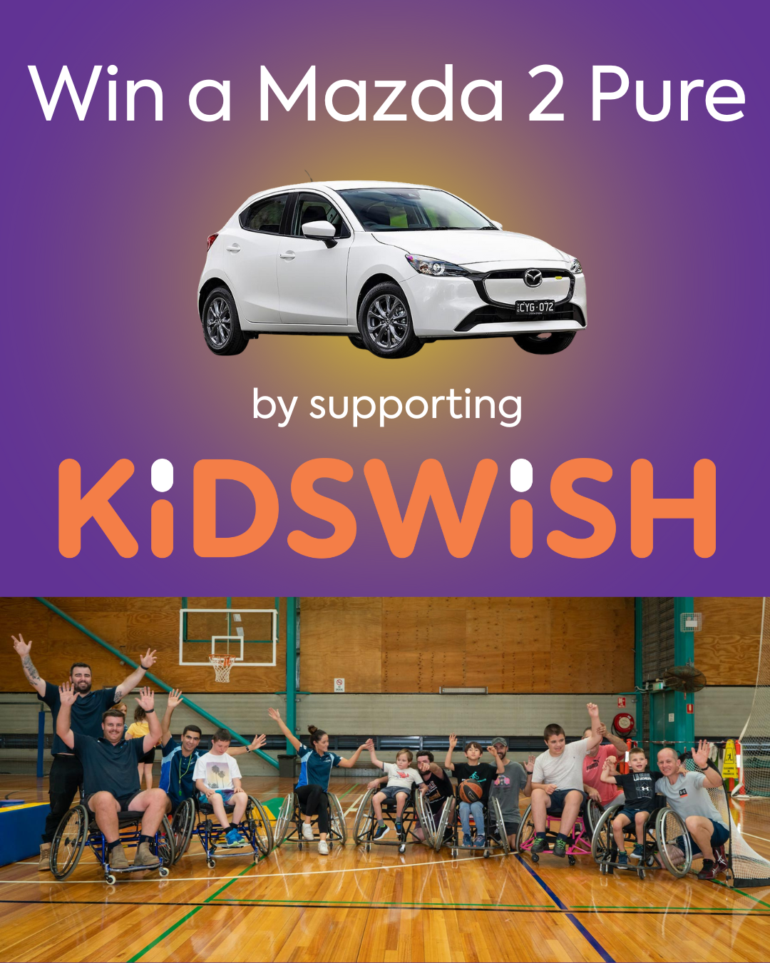 Win a $29,500 Mazda 2 Pure While Supporting Kidswish